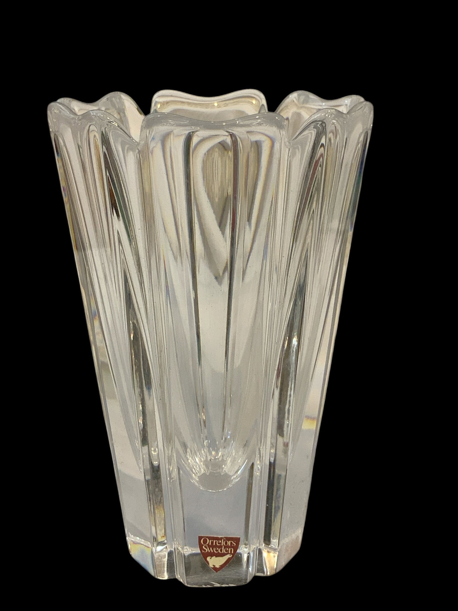 Orefors Sweden Crystal Vase (1 of 5)