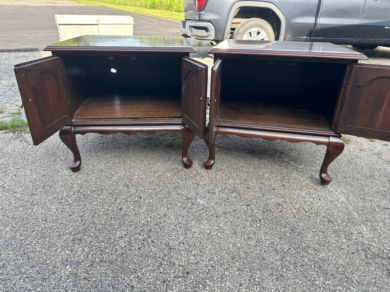 Pair End Tables / Cabinets - 4