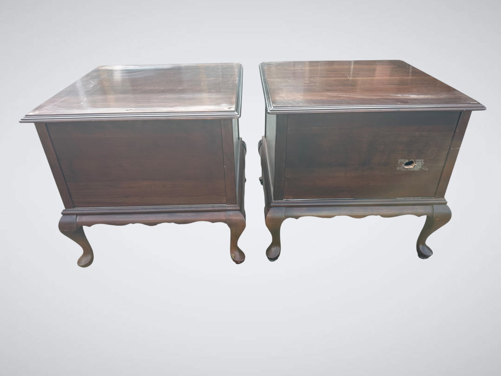 Pair End Tables / Cabinets - 7