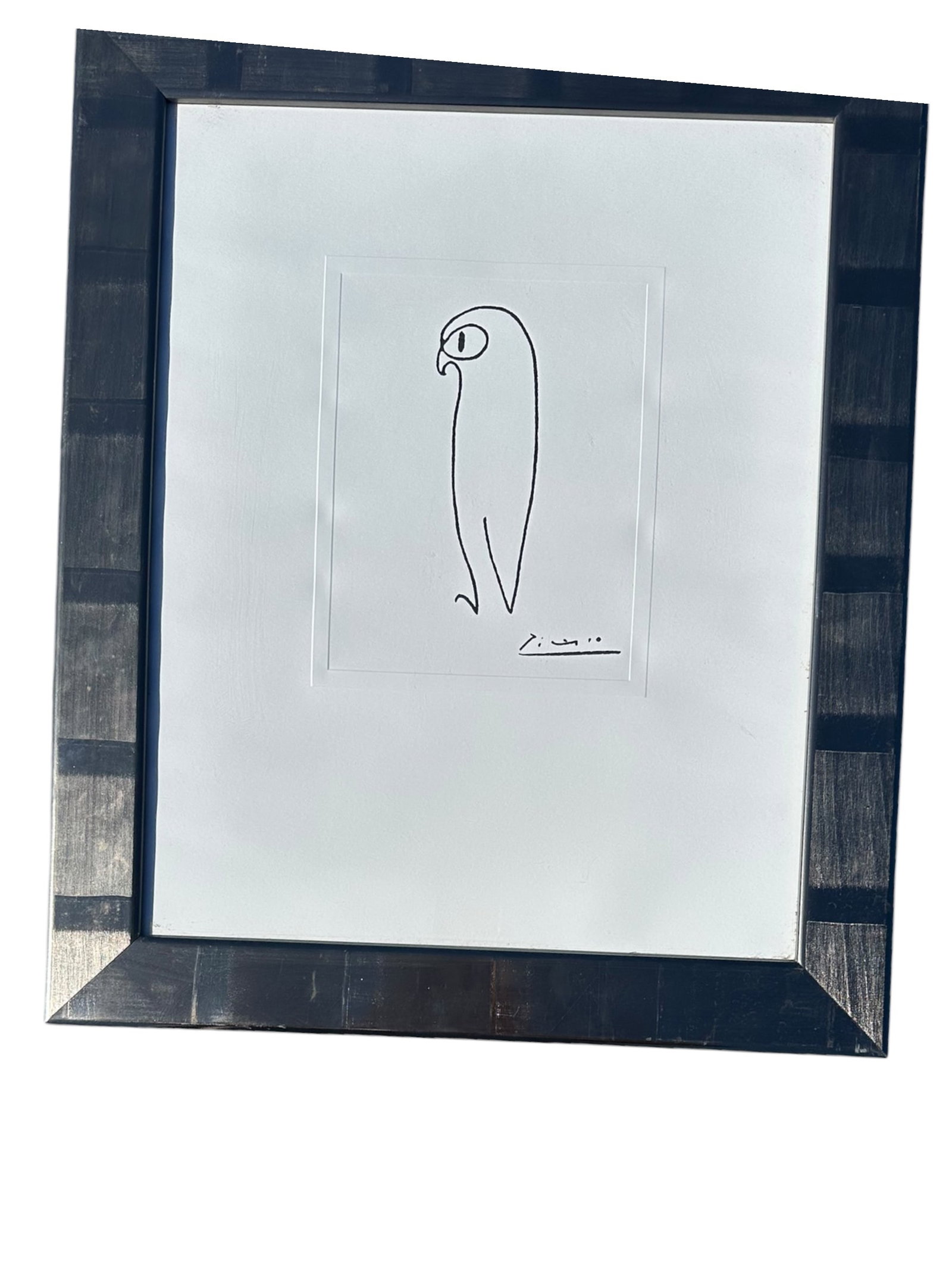 Framed Print: Pablo Picasso Continuous Line “The Owl” (1 of 3)