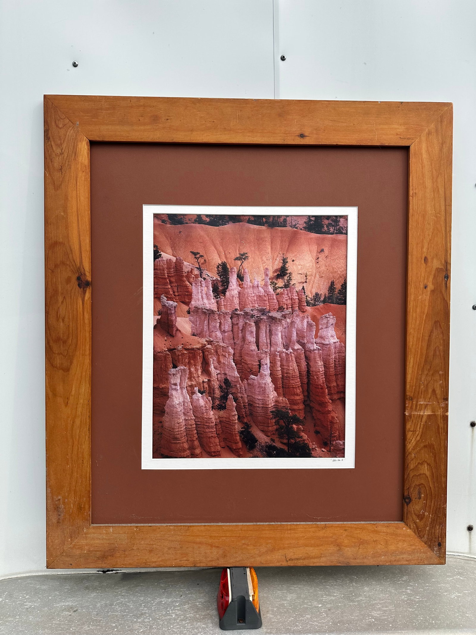 Framed Photograph of Bryce Hoodoo Rock Formations Signed Eddie Aleo Jr (1 of 5)