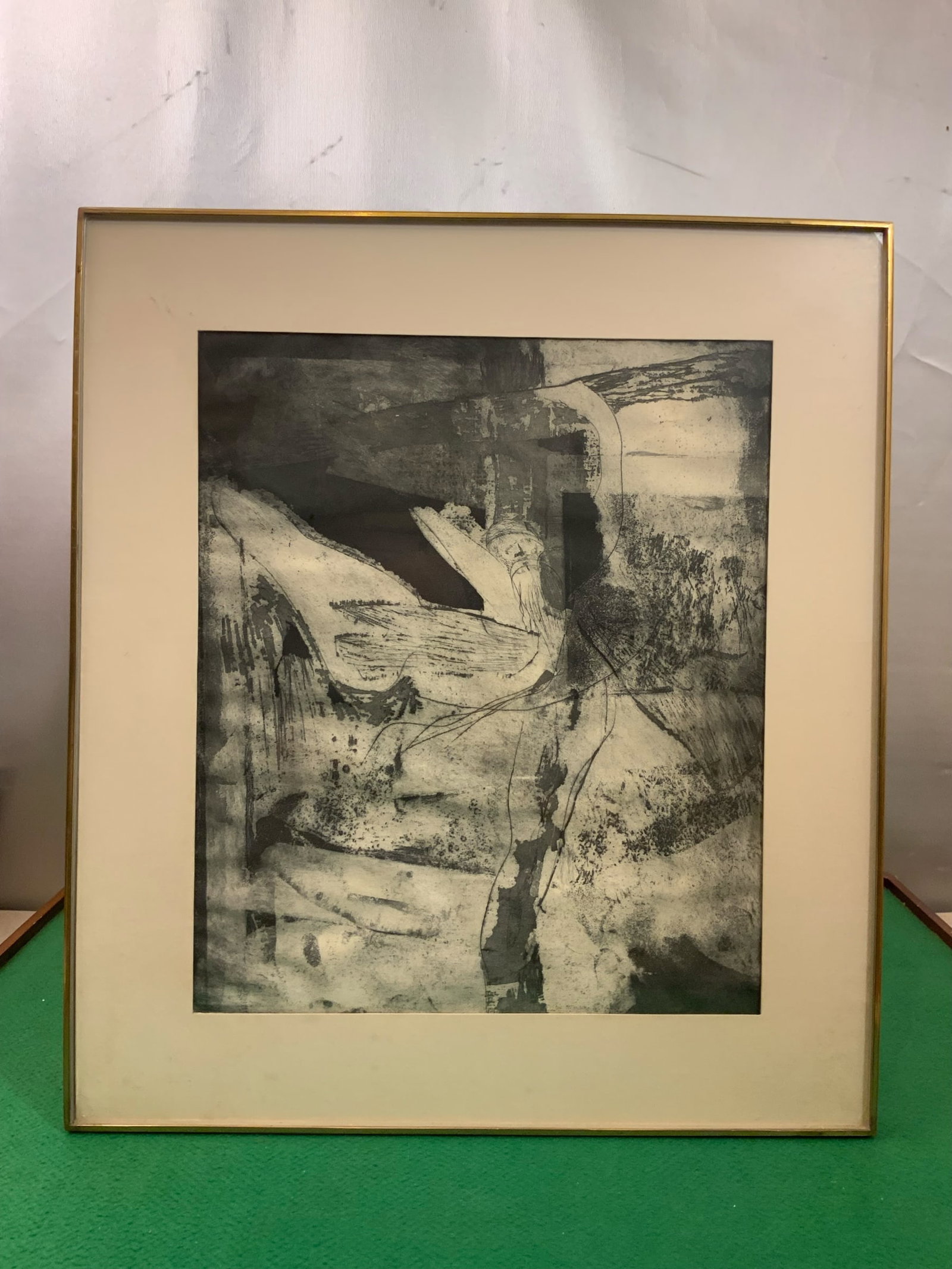 Framed Etching Abstract Sanchez (1 of 4)