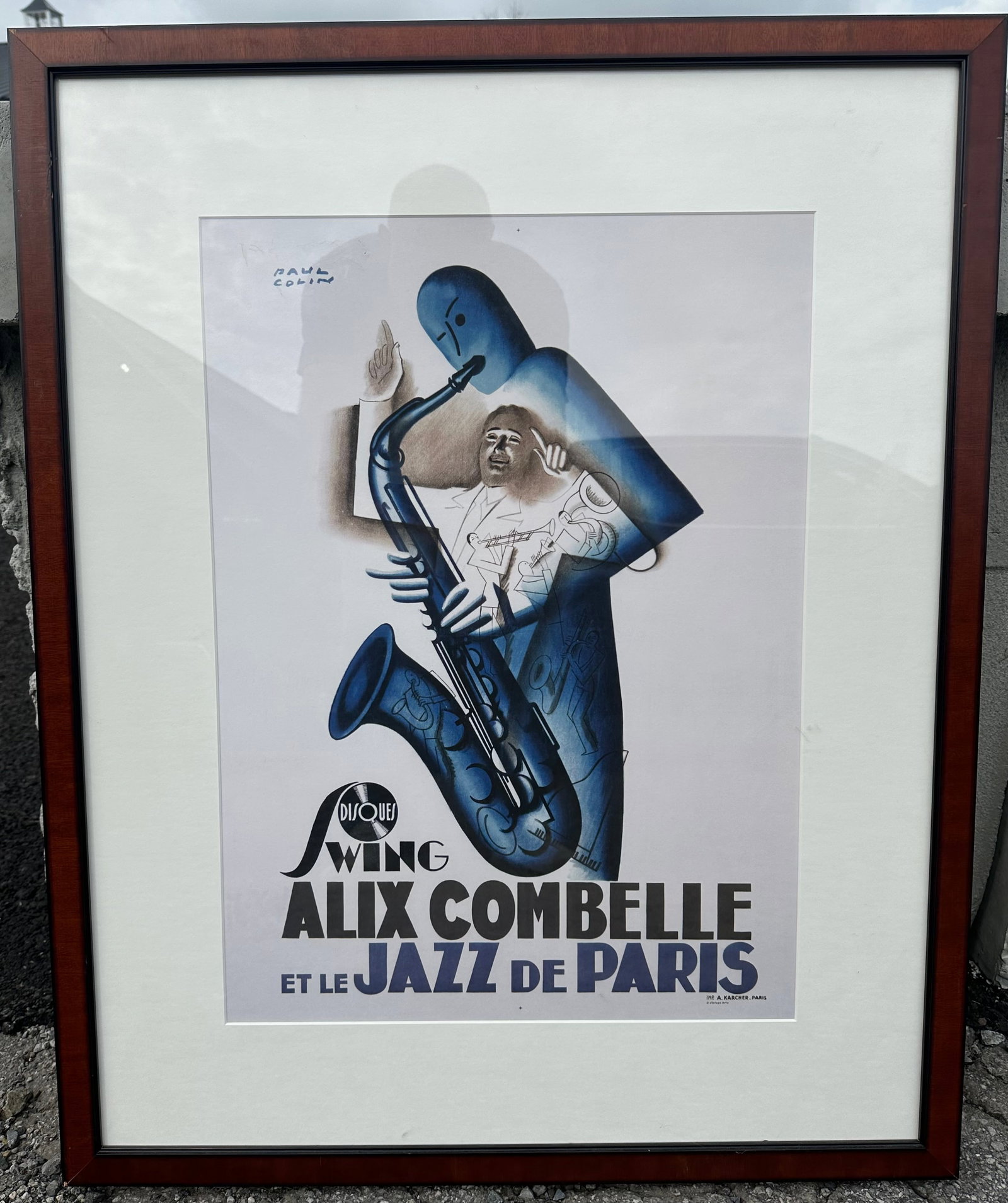 Vintage Style Framed Art Print / Poster Paul Colin: Alix Combelle et le Jazz de Paris”: Vintage Style Framed Art Print / Poster Paul Colin: Alix Combelle et le Jazz de Paris”. 32”tall x 26”wide. .>>>>>>>>>>>>>>READ—-READ—-READ—-Shipping for this lot is available O