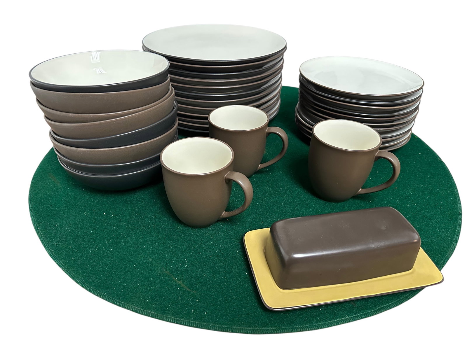 33 pcs Noritake Stoneware Ensemble Colorwave Graphite & Chocolate Mixed (1 of 4)