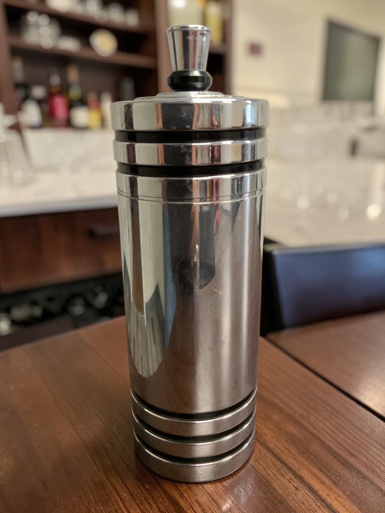 Art Deco Chase "Gaiety" Cocktail Shaker by Howard Reichenbach for Chase Brass & Copper (1 of 5)
