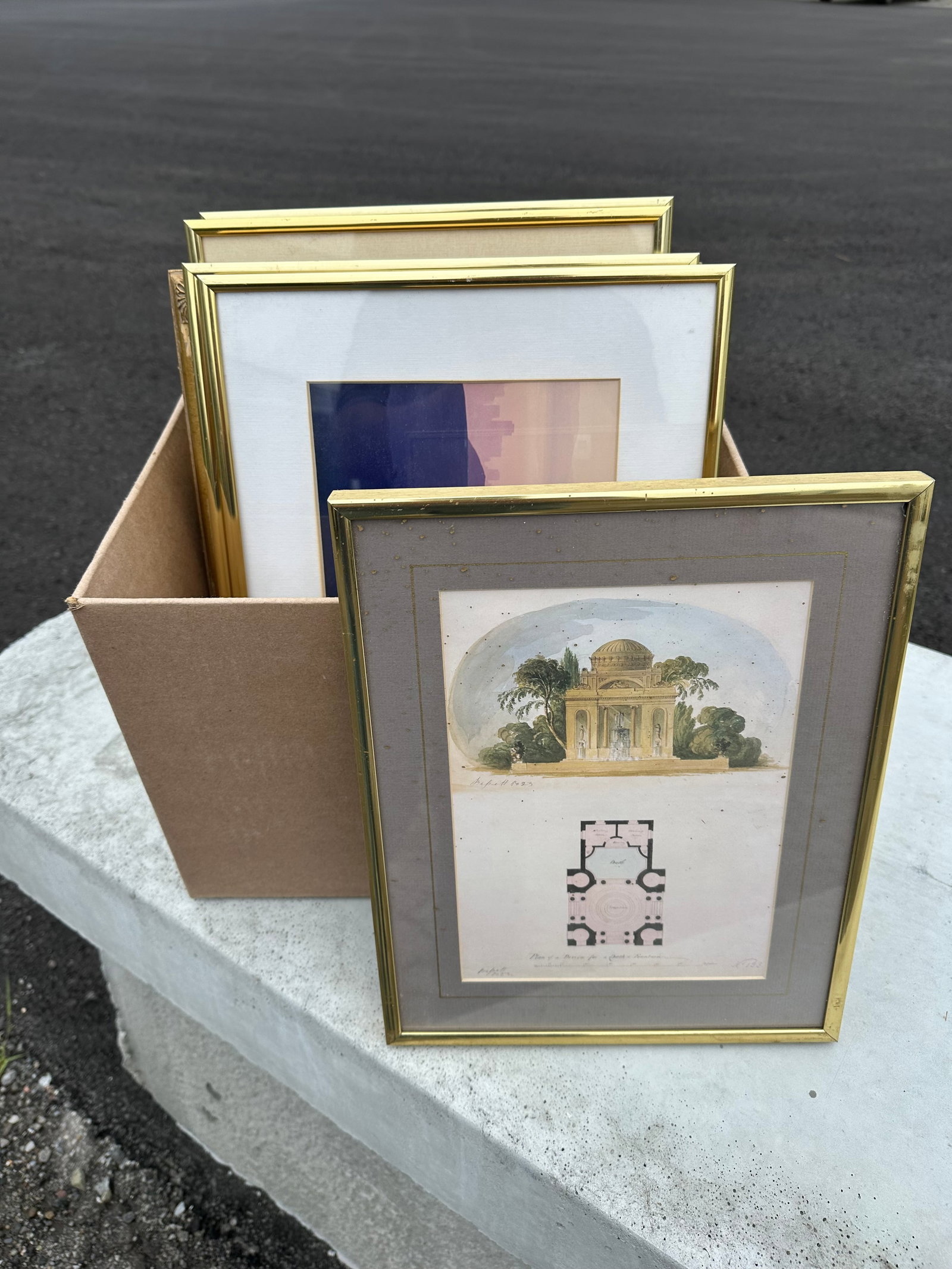 Box: Framed Art Paintings and Prints Many Signed / Numbered (1 of 5)