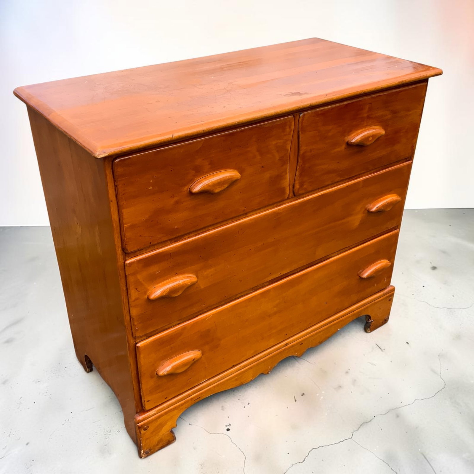 Early to Mid 20th Century Solid Maple Dresser 3-Drawer Essex (1 of 6)