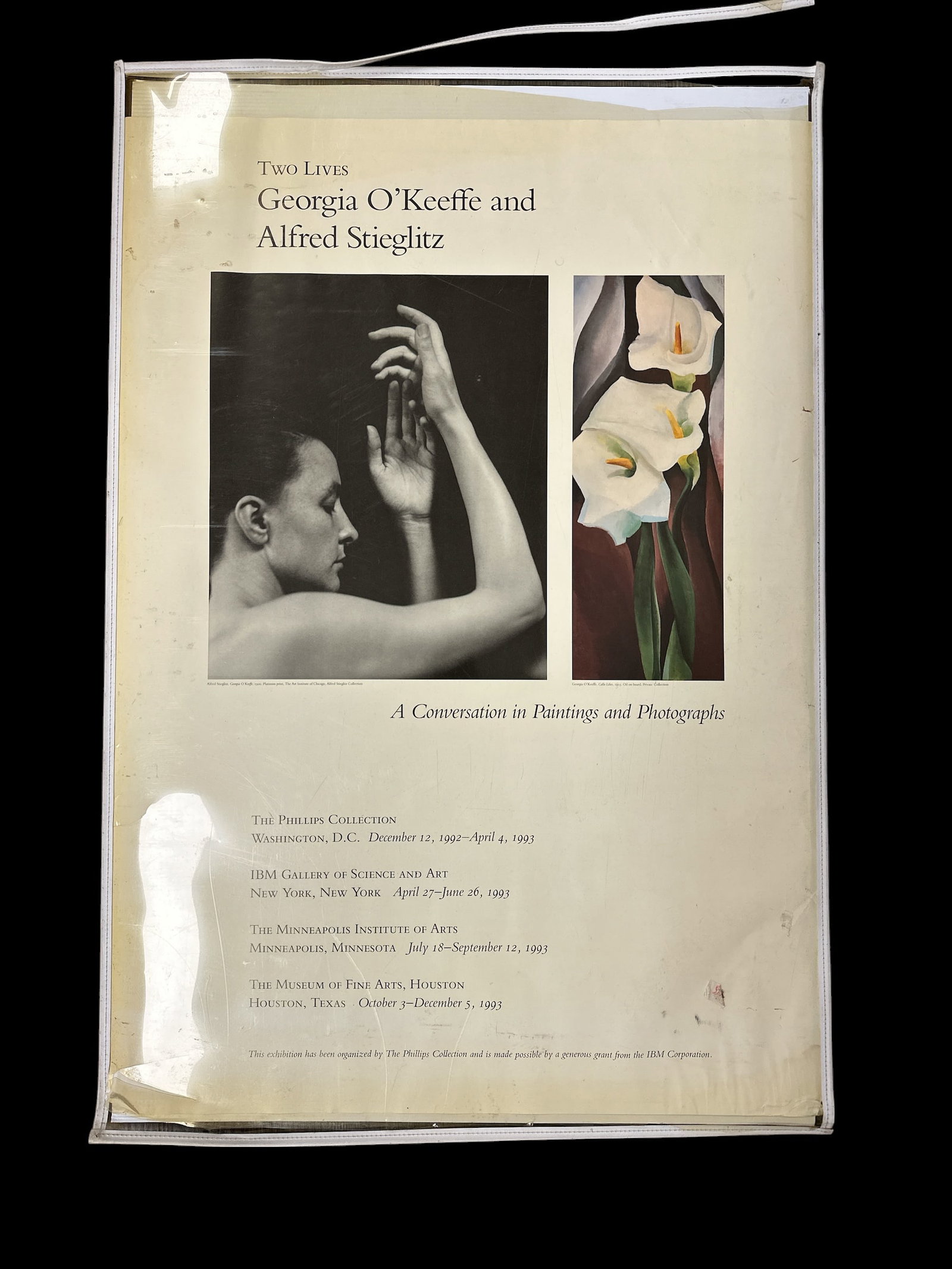 Poster: 'TWO LIVES Georgia O'Keefe and Alfred Stieglitz A Conversation in Paintings and Photographs' (1 of 3)