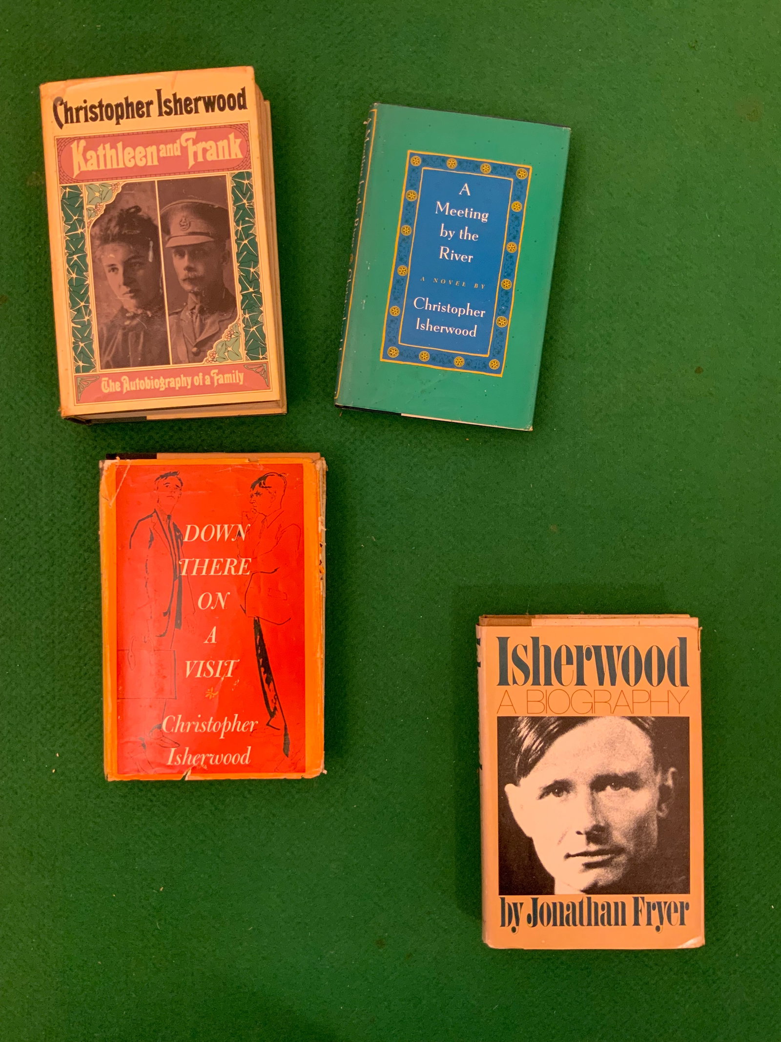 (3) Books Authored by Christopher Isherwood and His biography by Jonathan Fryer First Printings (1 of 4)