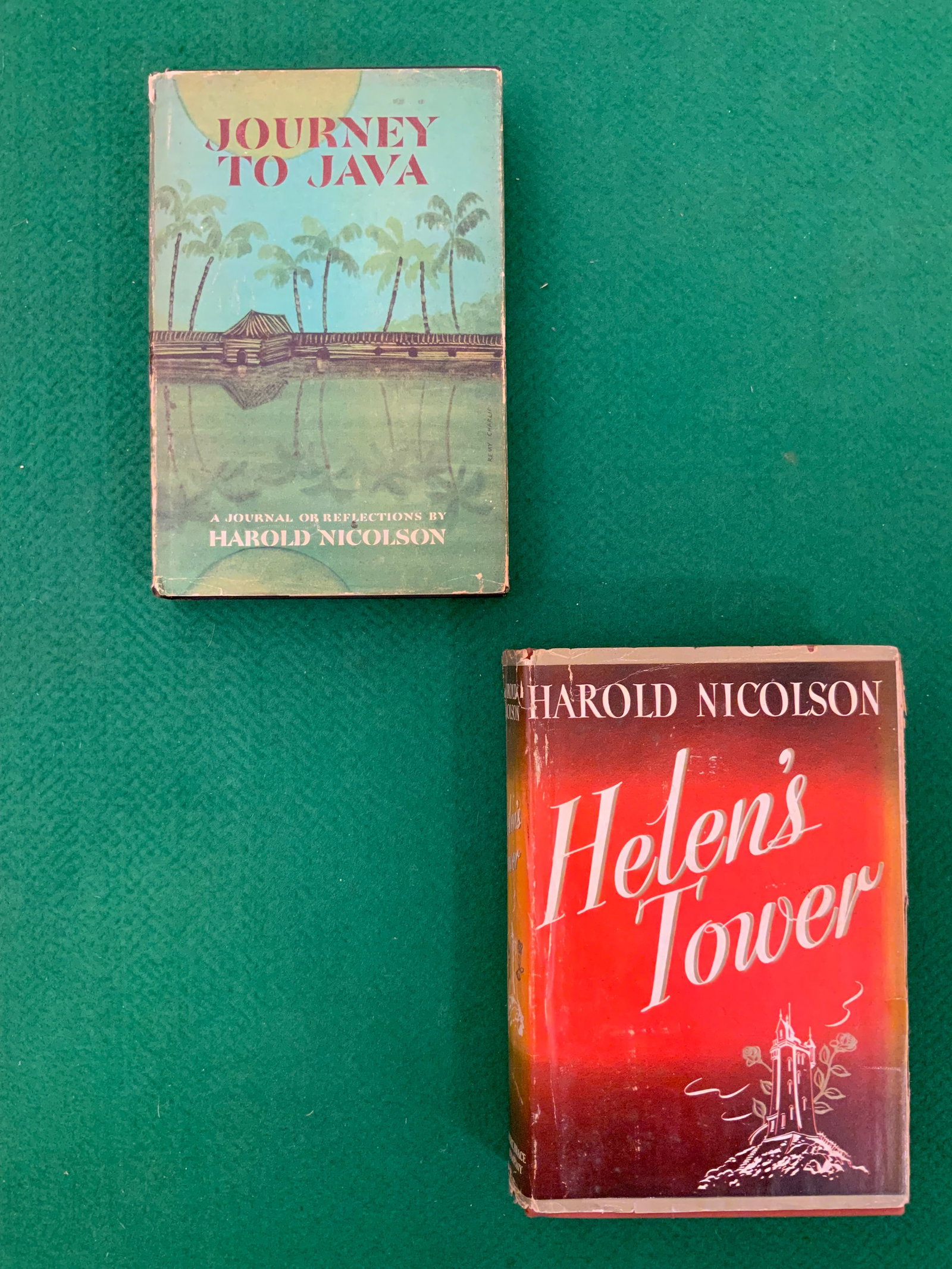 Books: Helen's Tower(First American Edition) & Journey to Java(First Edition) by Harold Nicholson (1 of 4)