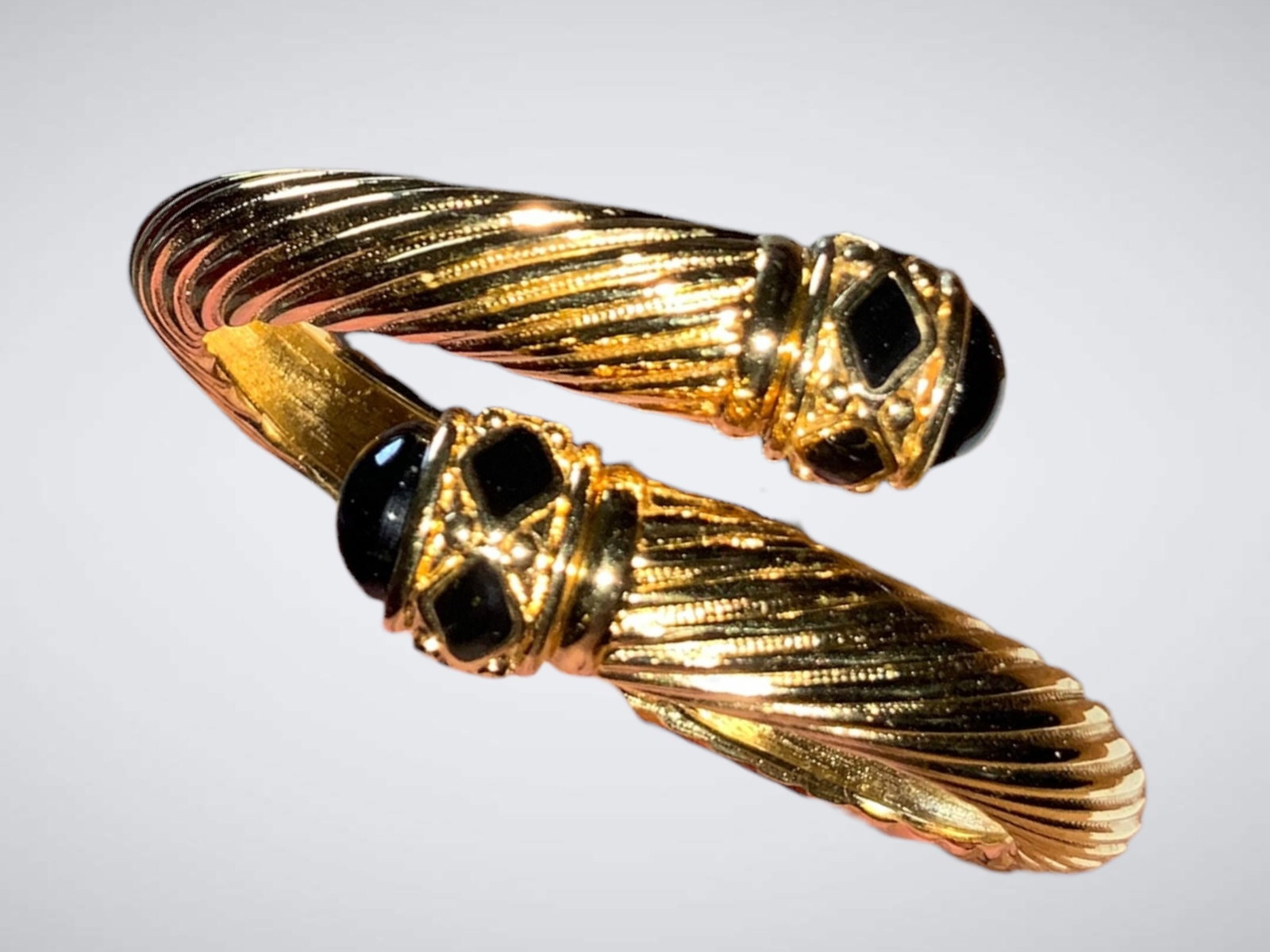 Vintage Gold-Tone Hinged Cuff Bracelet - Joan Rivers Classics Collection (1 of 4)