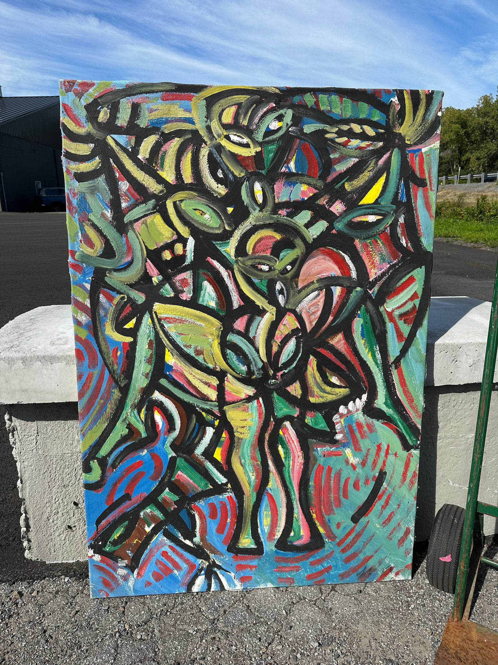 Large Original Abstract Expressionist Painting: GET A SHIPPING QUOTE BEFORE YOU BID. . Large Original Abstract Expressionist Painting. 40” x 58”. .>>>>>>>>>>>>>>READ----READ----READ----Shipping for this lot is available ONLY THROUGH