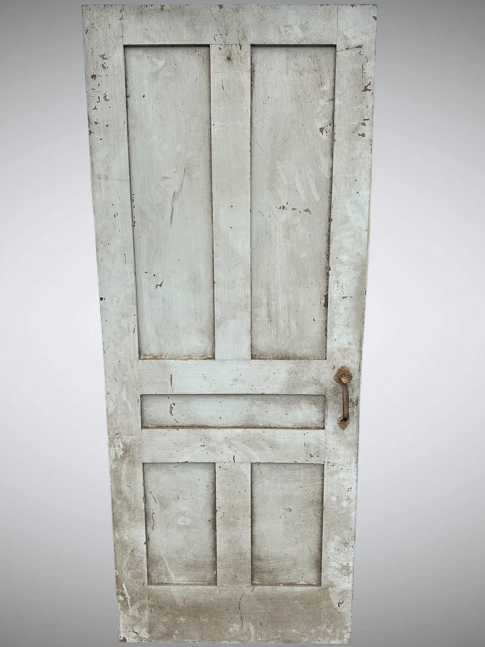 Architectural Salvage Vintage Wood Door With Attached Hardware (1 of 4)