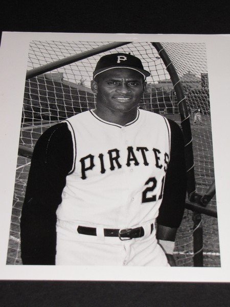 Pirates Roberto Clemente B&W UPI File Photo: Pirate Roberto Clemente UPI File Photo - 8"x10" with UPI markings on back side along with file numbers and captions.