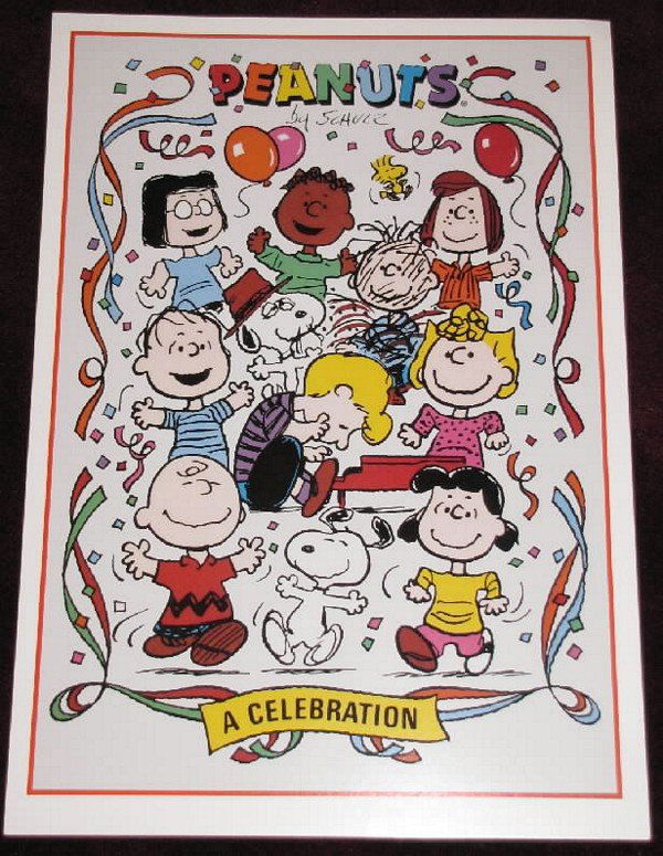 Ltd #rd Schulz Peanuts Excellence Proof Card: Limited and Numbered Charles Schulz Peanuts 45 Years of Excellence Proof Card - Numbered 2310/2500. Excellent condition, Measures 14"x20", made from heavy card stock.