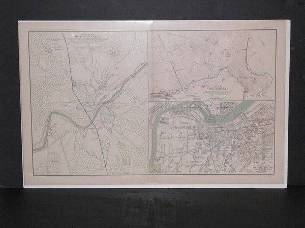 Atlas Union Confed Armies Civil War Map Plate CII