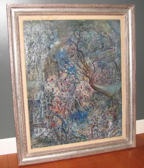 C.A. Smith Oil Painting Murmur of a Bee 1948