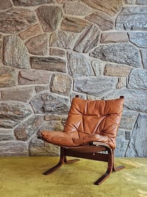 Siesta Chair Ingmar Relling For Westnofa Furniture Laminated and Bent Rosewood Lounge Chair