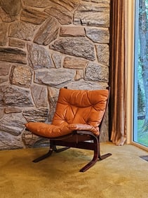 Siesta Chair Ingmar Relling For Westnofa Furniture Laminated and Bent Rosewood Lounge Chair