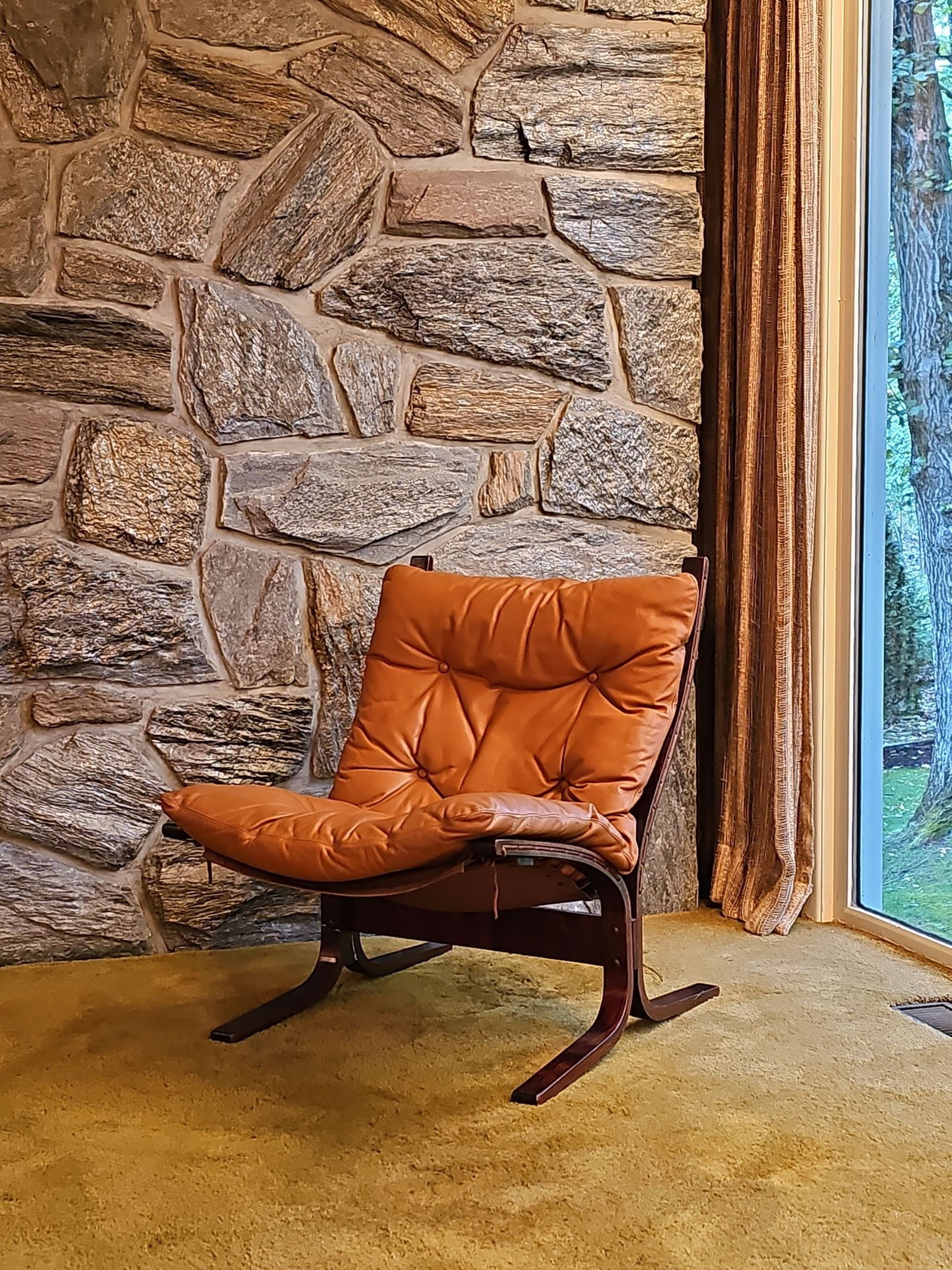 Siesta Chair Ingmar Relling For Westnofa Furniture Laminated and Bent Rosewood Lounge Chair: Ingmar Relling For Westnofa Furniture Laminated and Bent Rosewood Lounge Chair Dimension: 31.5"H X 27"W X 18.5"D BY BIDDI