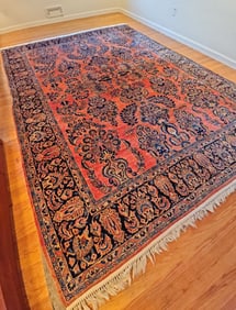 Stunning Semi Antique Hand Woven Sarouk Rug In Excellent Shape from Marvin Kagan Gallery 11.7 X 8.6