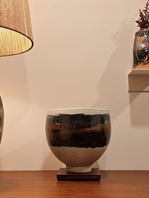 Vintage Rustic Glazed Pottery Bowl