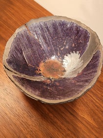 Hand Made And Artist Signed Monumental Abstract Ceramic Bowl