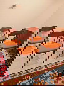 Niels Otto Moller Set of Four Dining Chairs for J.L. Mollers Mobelfabrik.