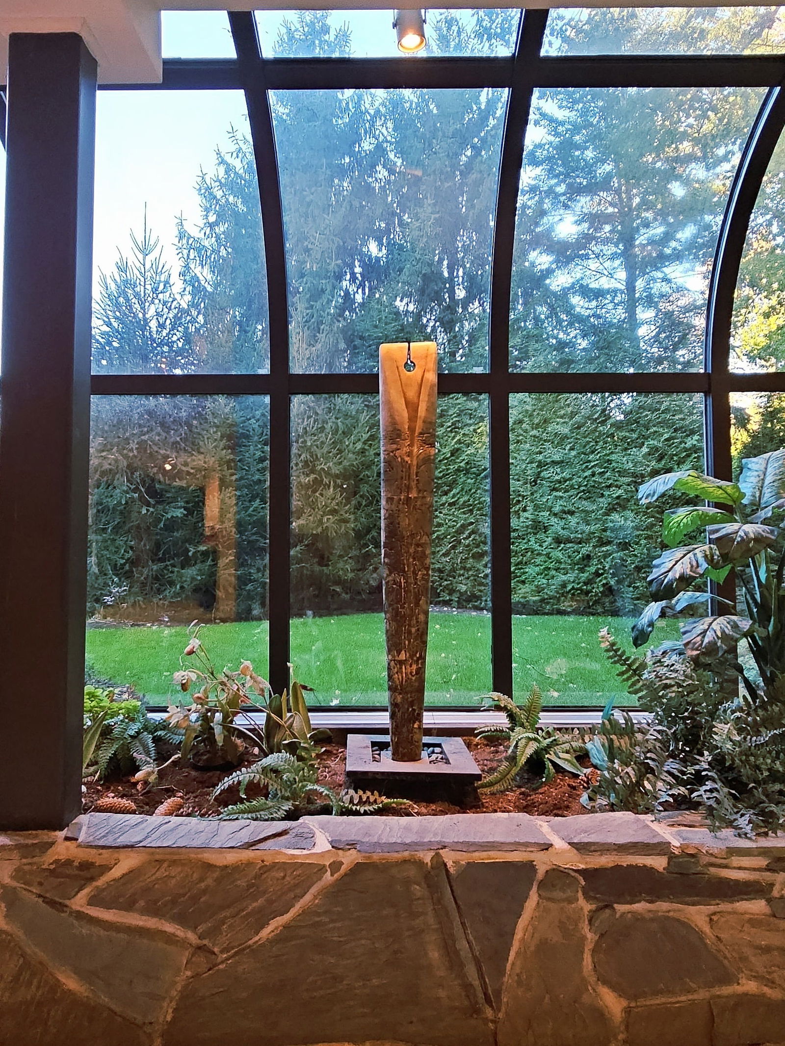 Large 45" Tall "Bow Form" Stoneware Sculpture By Peter Hayes (1 of 18)