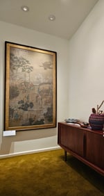 Tang Yin (Attributed to 1470-1523) “Banquet in a Pear and Prune Garden” Ink and Color on