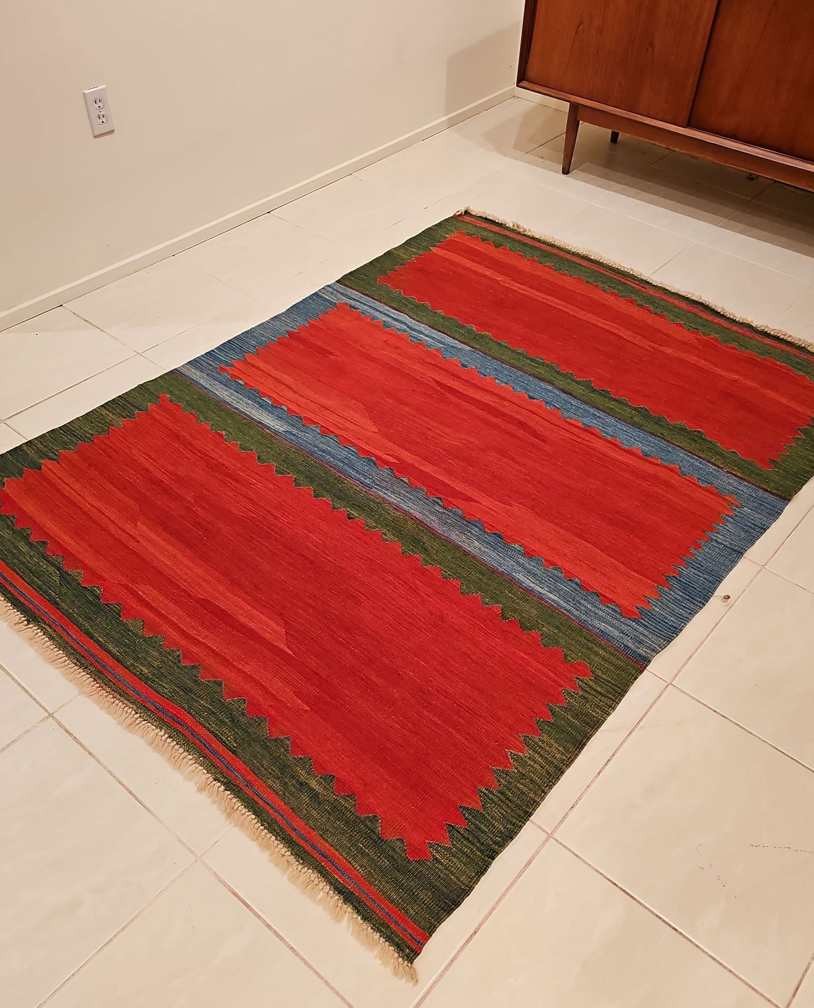 Gabbeh Multi Color  Hand Knotted Persian Wool Rug 80"L X 58.5"W (1 of 10)