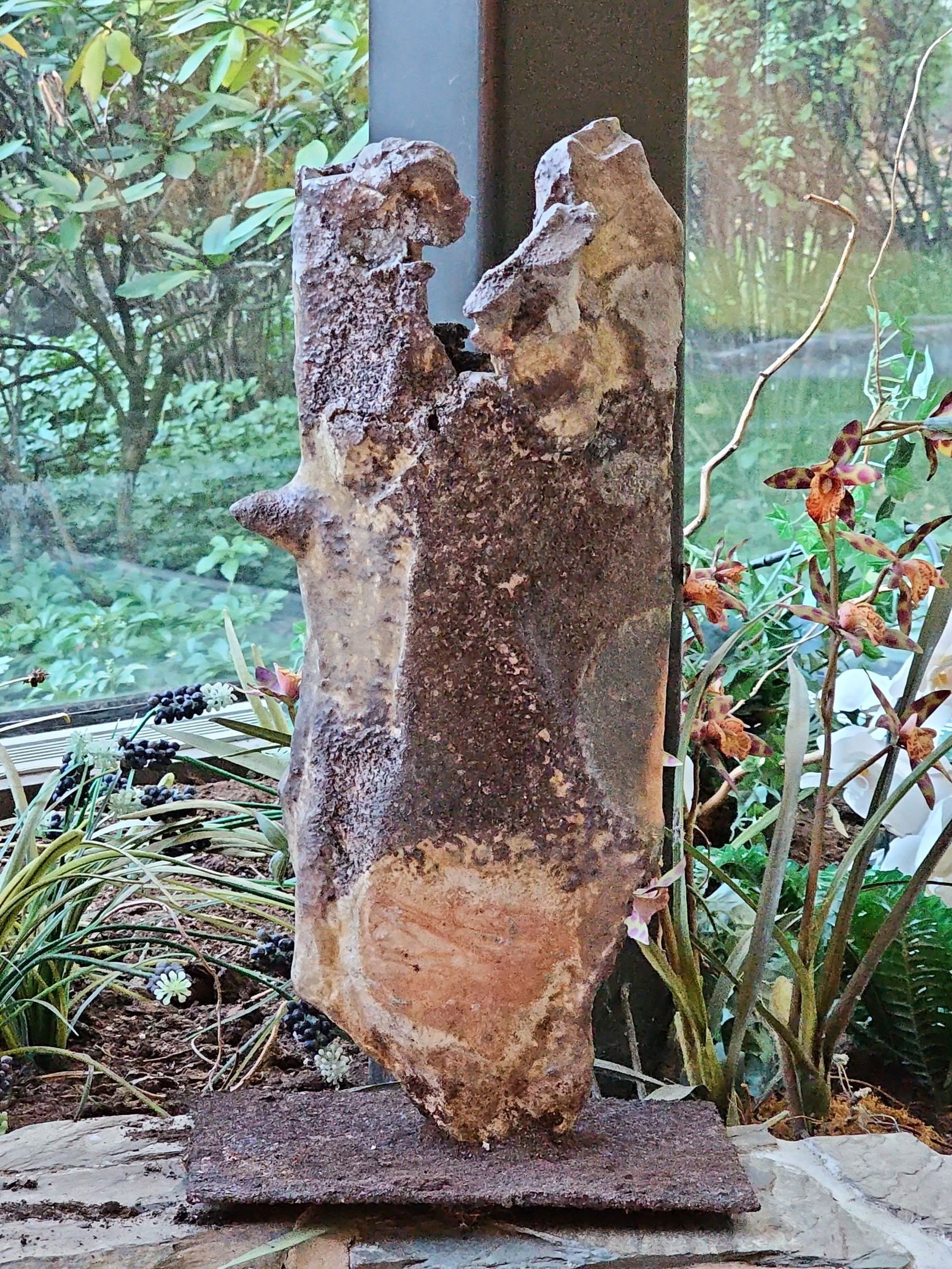 Unique Hand Built By Jeff Shapiro Wood-Fired Stoneware Sculpture Signed 18.5" Tall (1 of 7)