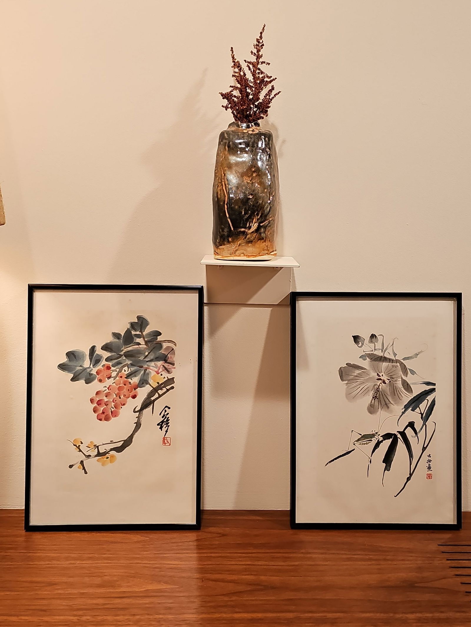 Set of Two Chinese Woodblock Art Prints from the Painting of Wang Ge-yi ( B.1896) (1 of 10)
