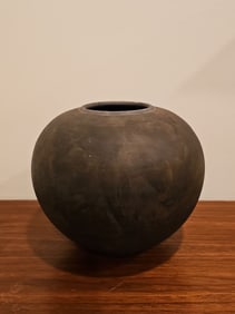 Harvey Sadow Raku-Fired Earthenware Vase Signed 1980