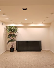 Mid-Century Modern Milo Baughman Style Black Lacquer Credenza