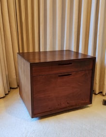 Kofod Larsen for Selig Danish Teak Mid Century Modern Nightstand