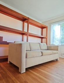 Easy Convert Rollout Design Mid Century Sofa