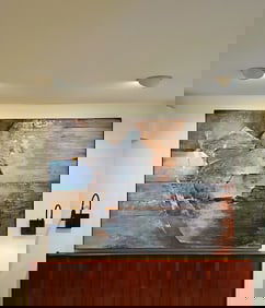 Extra Large 71 By 53 Original Painting By Jack Harris "Diamond Light Blaze" Oil on Canvas Signed And