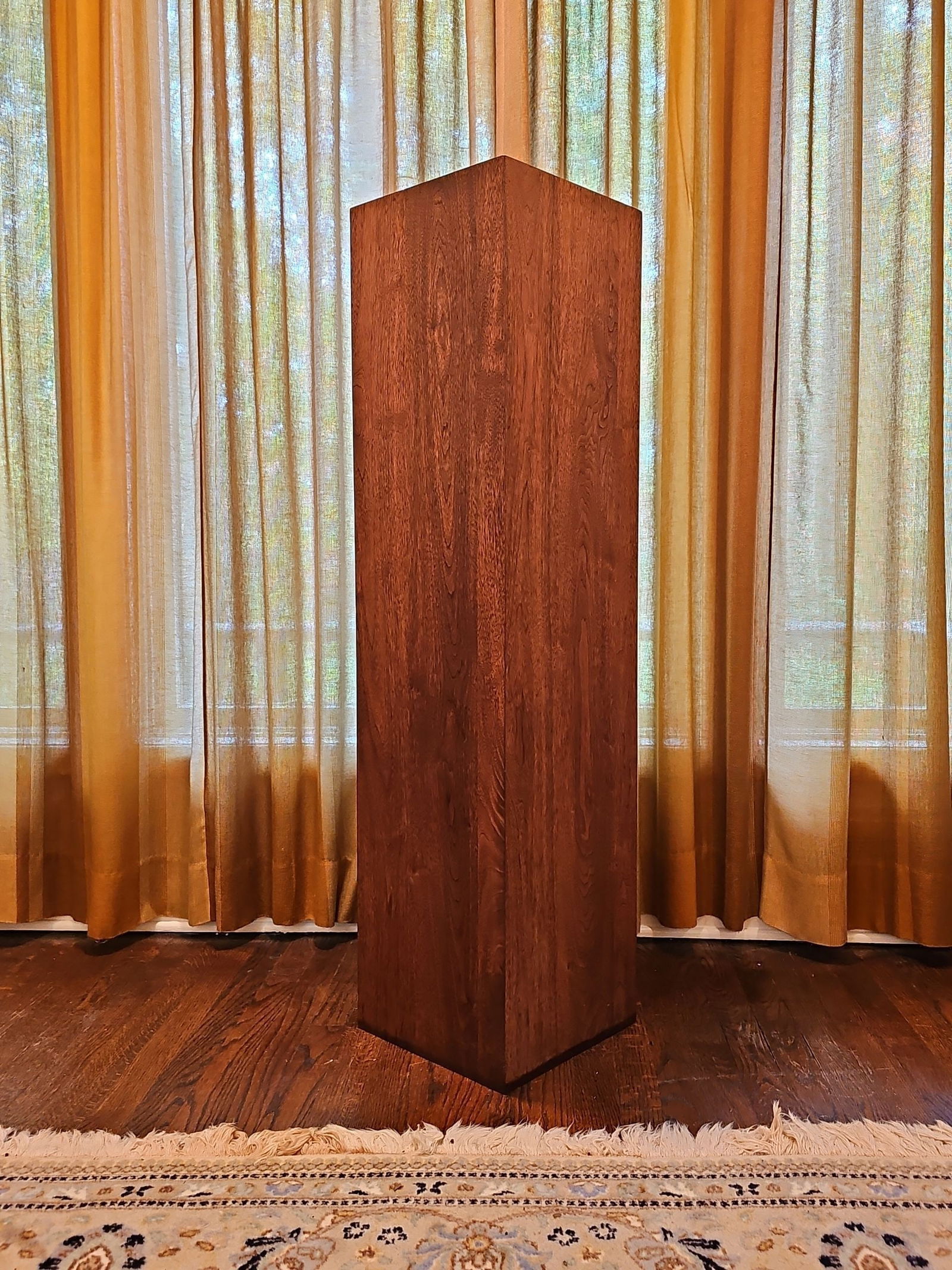 Mid Century Modern Rosewood Pedestal/Display Stand  48"H X 12"W X 12"D (1 of 7)