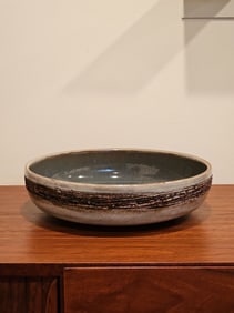 Vintage Glit Iceland Lava Art Pottery Bowl