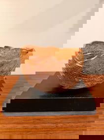 Unique Hand Made Wood Fired Ceramic Bowl 5"H X 6.5"W