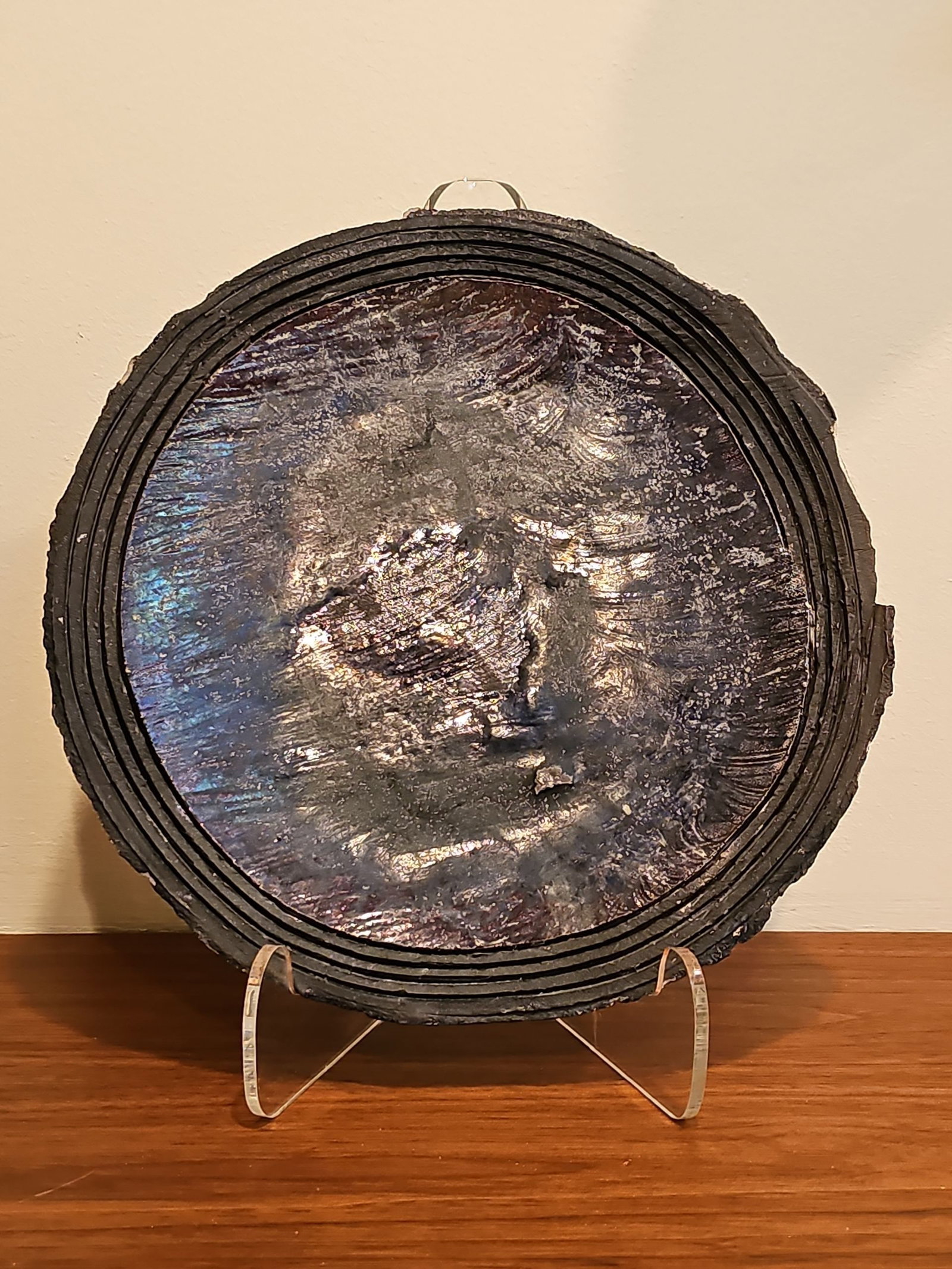 Patricia Miller Style Monumental Art Piece 11"D: Patricia Miller Style Monumental Art Piece 11"DBY BIDDING ON ANY ITEM, ALL BIDDERS ARE ENTERING INTO A CONTRACT AND AGREE TO ABIDE BY AND ACCEPT THESE TERMS OF SALE. PLEASE READ THE TERMS AND CONDITIO