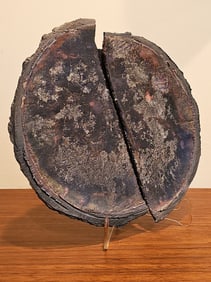 Patricia Miller Style Hand Made Ceramic Disk Wall Art 11"D