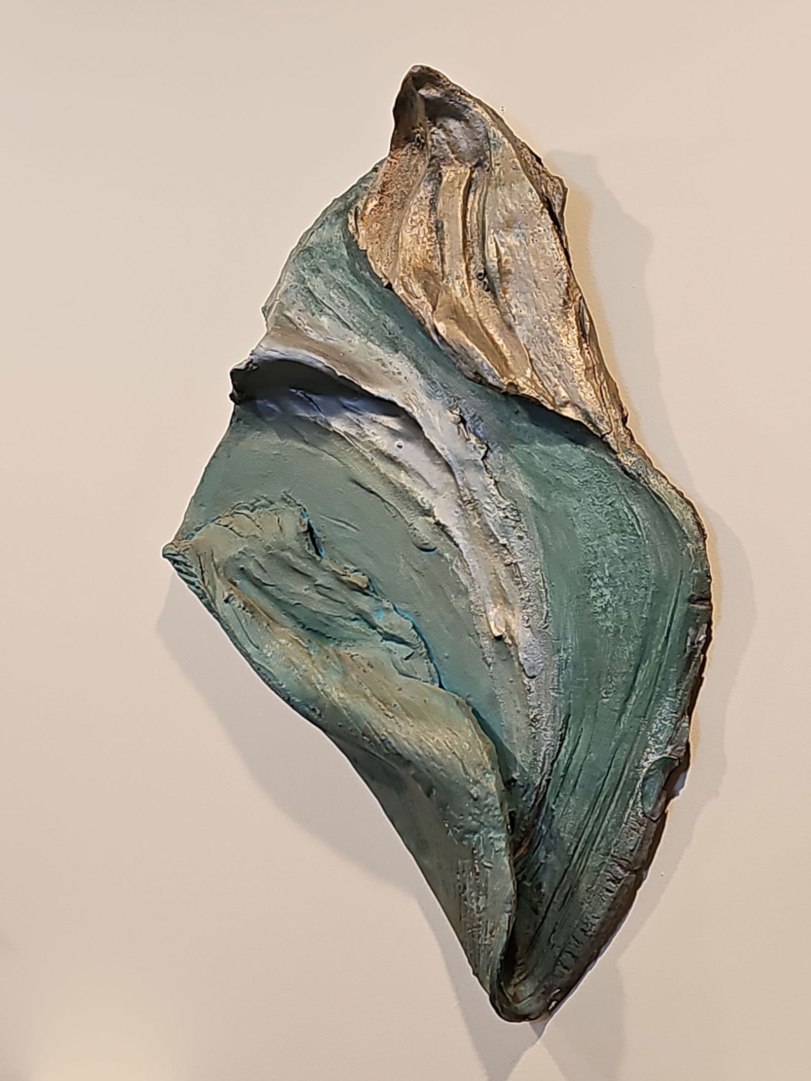 Contemporary Ceramic Wall Sculpture 21"H X 18"W (1 of 4)