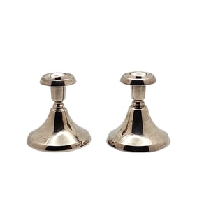 Danish Gulsmed 830 Silver Candle Holders 96.7gr