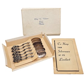 Set of Six 830 Silver Norway Spoons 346 Pattern 49gr