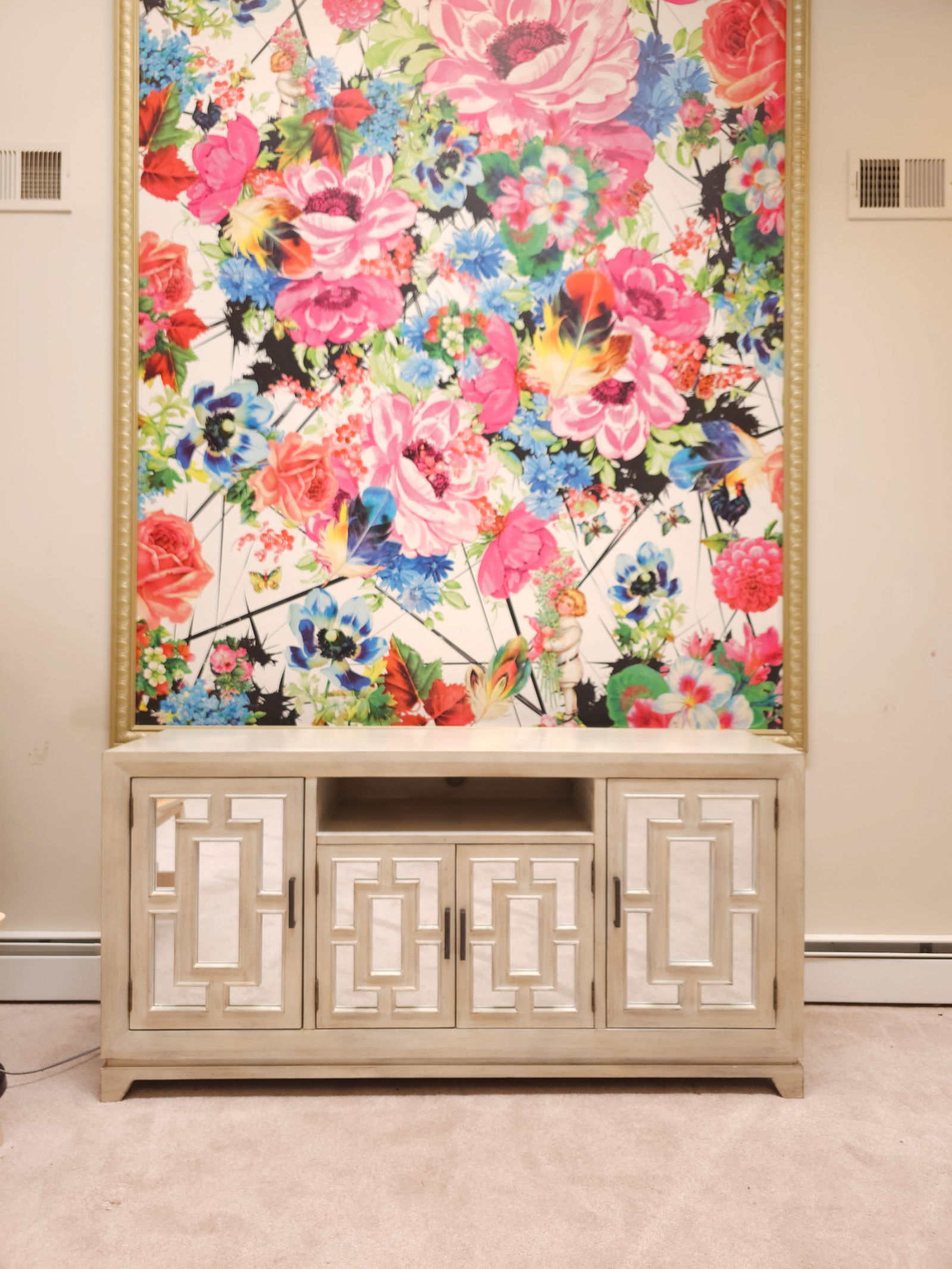 Classic Home Modern Mirror Sideboard 30" X 60" X 16" (1 of 9)