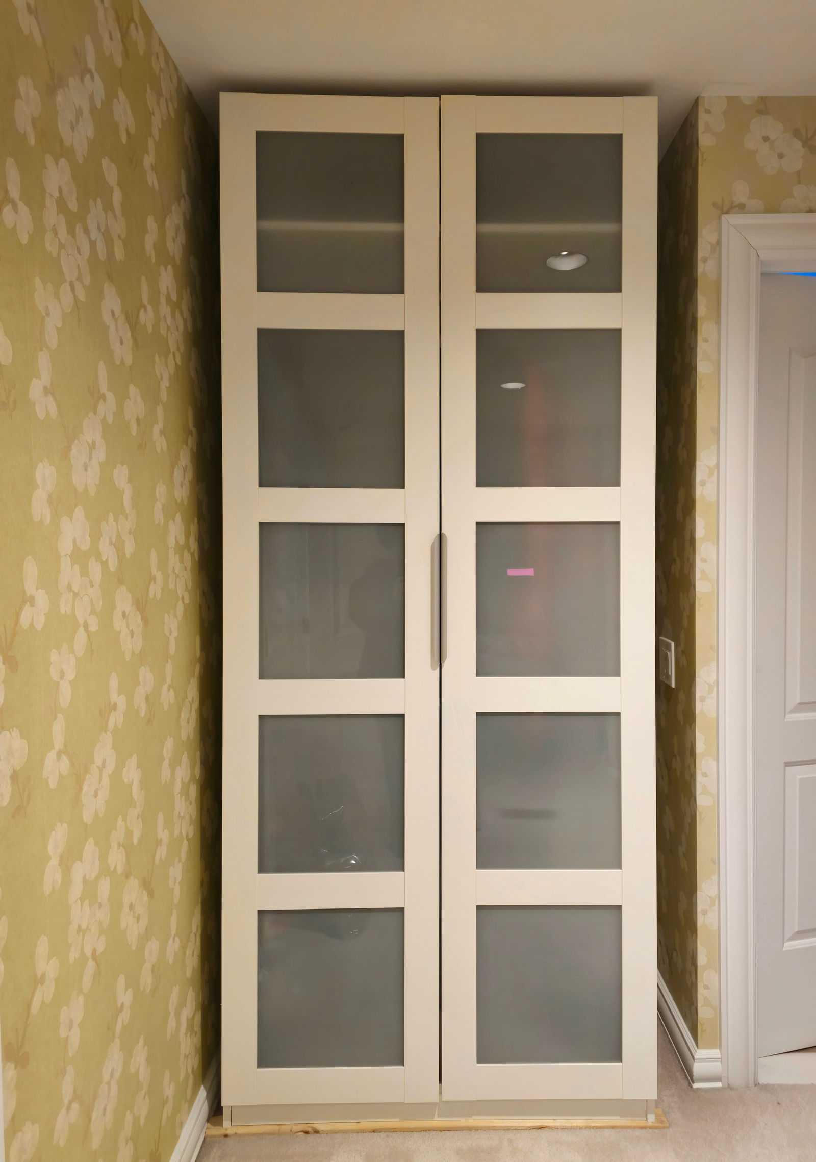 BERGSBO Made in Italy Ikea Wardrobe With Frosted Glass 92" X 39" X 23" (1 of 3)