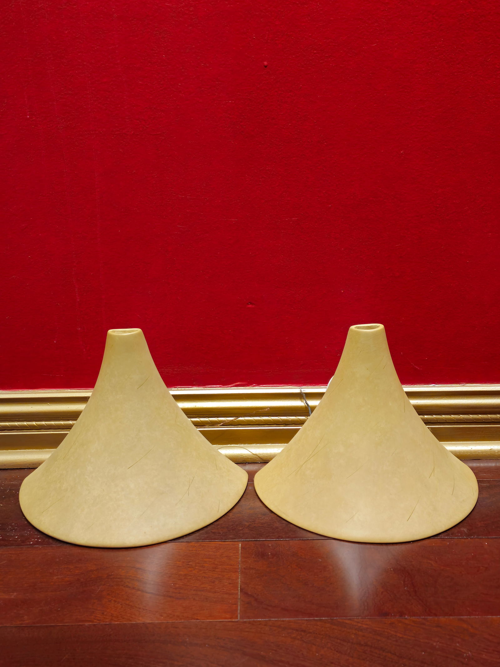 Vintage bisque ceramic wall sconces 9"H X 12"W X 6.5"D 9"H X 12"W X 6.5"D: Vintage bisque ceramic wall sconces 9"H X 12"W X 6.5"D 9"H X 12"W X 6.5"DBY REGISTERING FOR THIS SALE AND BIDDING ON ANY ITEM, ALL BIDDERS ARE ENTERING INTO A CONTRACT AND AGREE TO ABIDE BY AND ACCEPT
