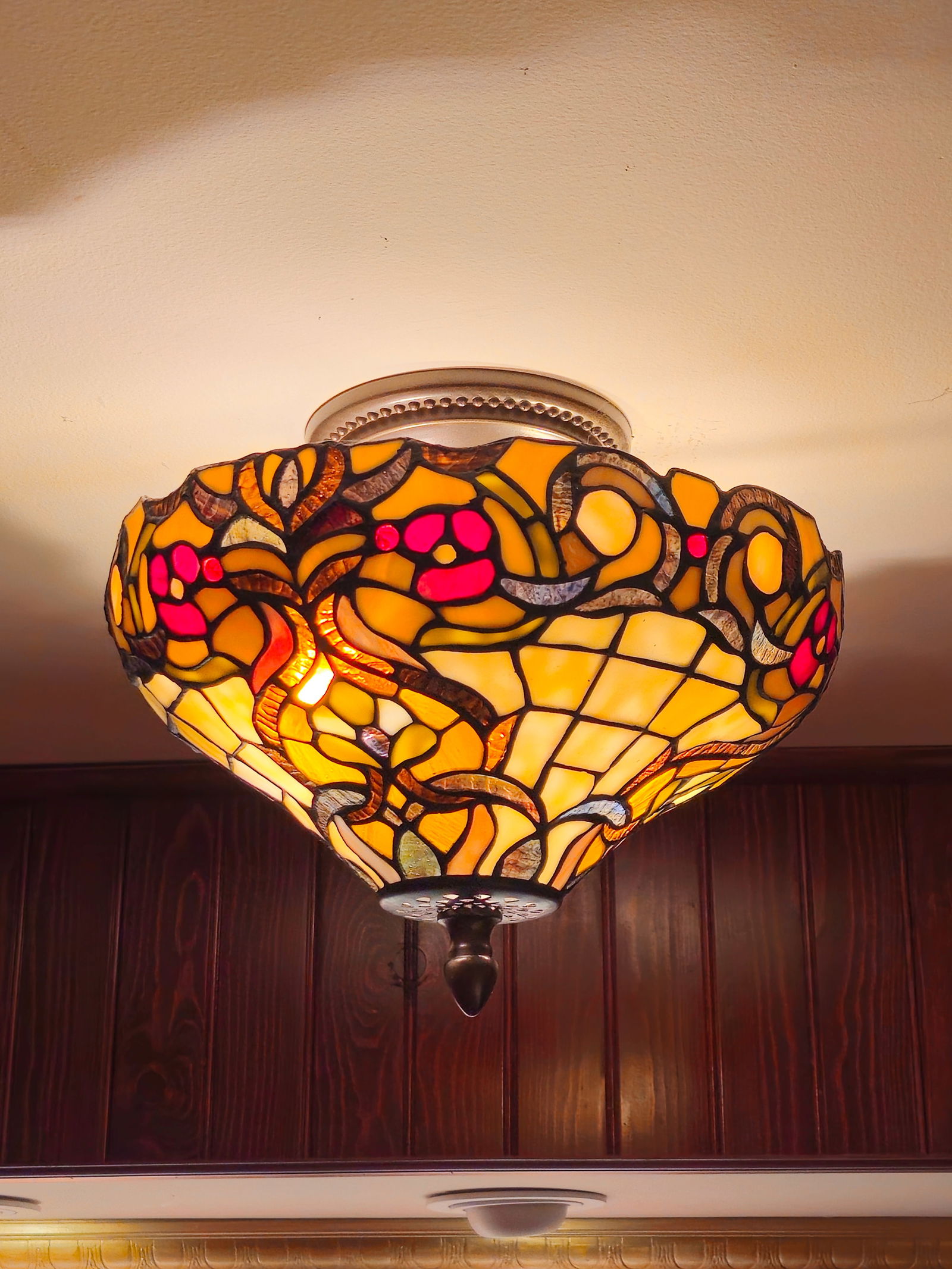 Tiffany Style Ceiling Light 6"H X 12"W (1 of 6)